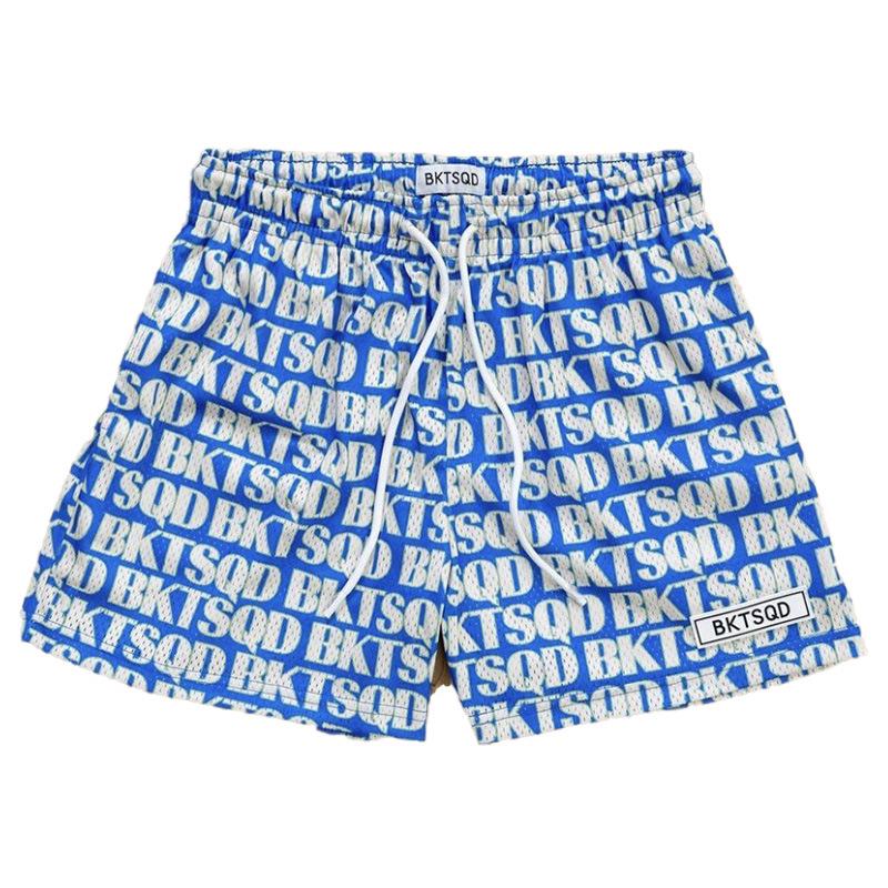 BKTSQD Unisex Quick-Dry Mesh Sports Shorts for Running, Basketball, and Swimming