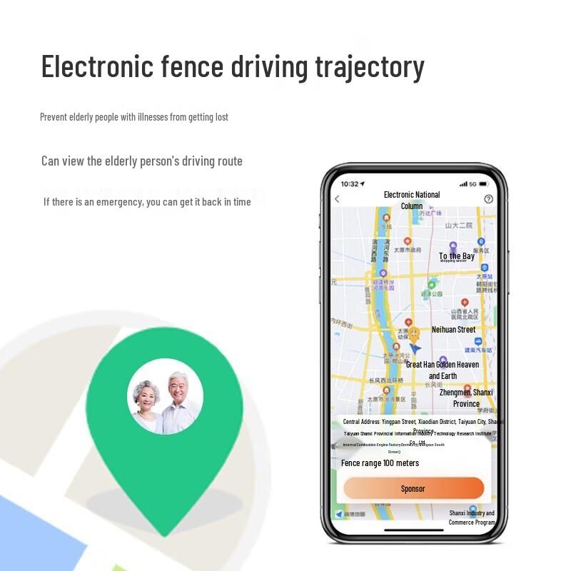 AGEFIT Smart Health Watch for Seniors with SOS and Multi-Monitoring (CN version)