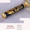 Portable 10x High-Definition Handheld Magnifier with Dragon Pattern Handle - Perfect for Elderly Retro Reading