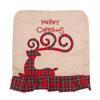Decor Santa Claus New Year Kitchen Supplies Christmas  Decorations Chair Covers Chair Seat Cover