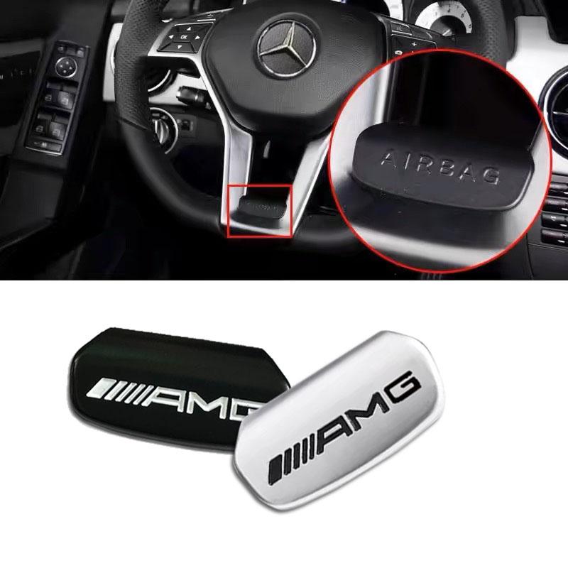 2025 Hot Car Emblem Steering Wheel Decoration Badge Sticker For Mercedes Benz AMG W206 W204 W205 W212 W213 W221 W222 W223 W251 W