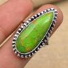 Grüner Kupfer Türkis Edelstein Schmuck Handgefertigt 925 Sterling Silber Ring Für Hochzeitsgeschenk