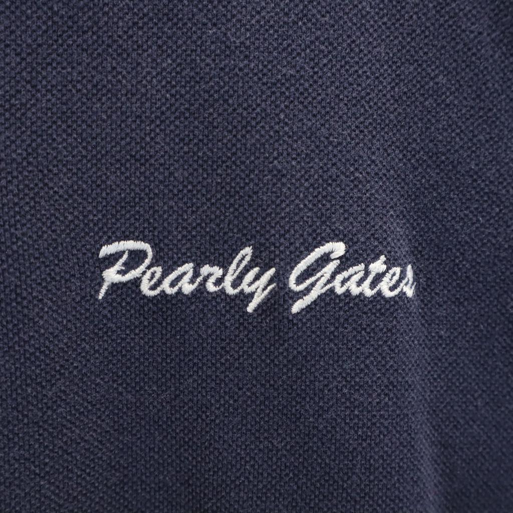 Pearly Gates Golf Short Sleeve Polo Shirt L Navy Men's Used