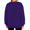 Women's Fashion Long Sleeve Solid Color Round Neck Loose Pullover Sweater Top