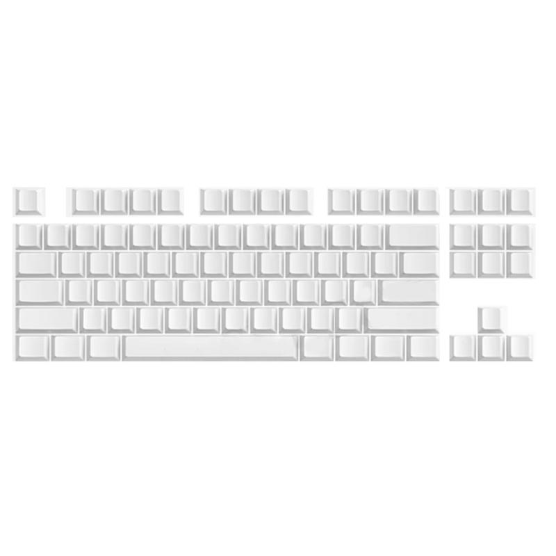 

87Pcs PBT Blank DIY Keycap Mechanical Keyboards Original Profile No Print White Keycap Set for MX Switches 1