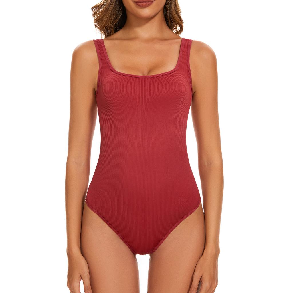 European And American Belly Sculpting Onesie Beautiful Back Elastic Tights Seamless Running Fitness Yoga Clothes Women'S Vest Body