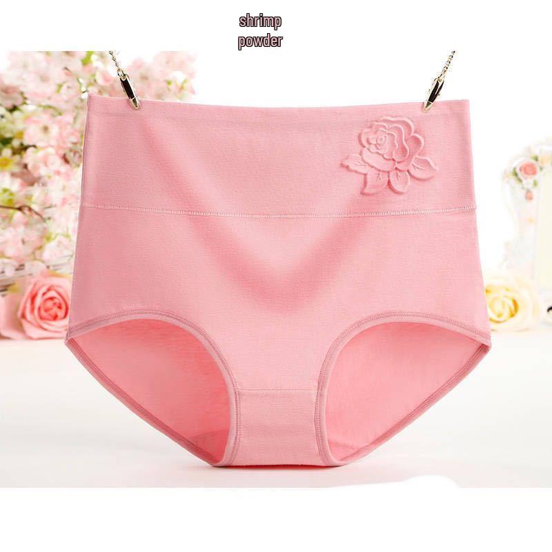 Plus Size Women's Antibacterial Cotton Panties - Tummy Control, Hip Lifting, High Waist Briefs