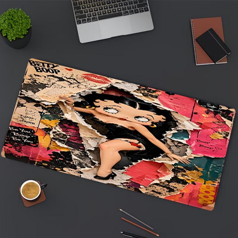 Betty Boop Print Mouse Pad, for Keyboard Pad Laptop PC Mat for Office Home Use, Desk Decor, Perfect Birthday Gift for Gamers