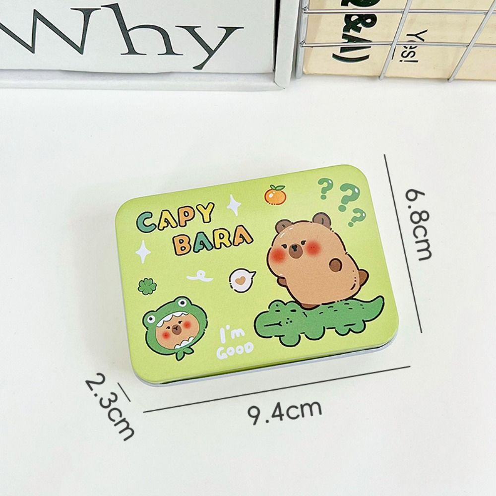 

Rectangle Cartoon Card Iron Box Dustproof Printed Rectangle Iron Box Hair Clip style 3
