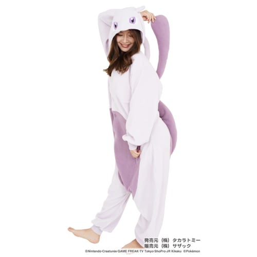 SAZAC Personaj Fleece Kigurumi Pokemon Mewtwo