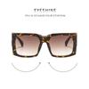 Women's sunglasses, men's and women's fashion square large-frame sunglasses