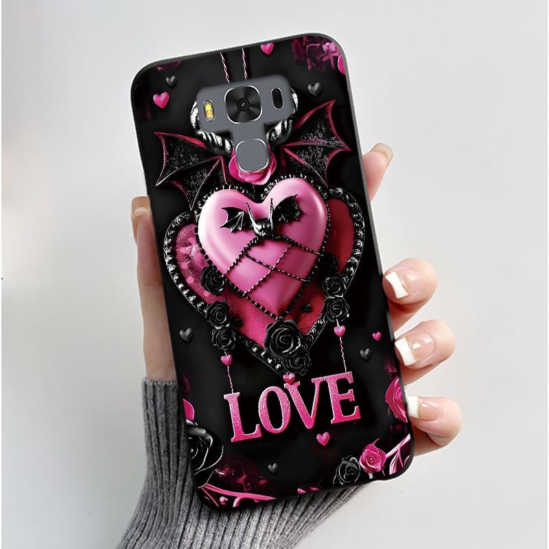 For ASUS Zenfone 3 Max ZC553KL X00DDB X00DDA X00DD Case Luxury Cute Love Rabbit Funny Black Soft TPU Silicone Matte Back Cover