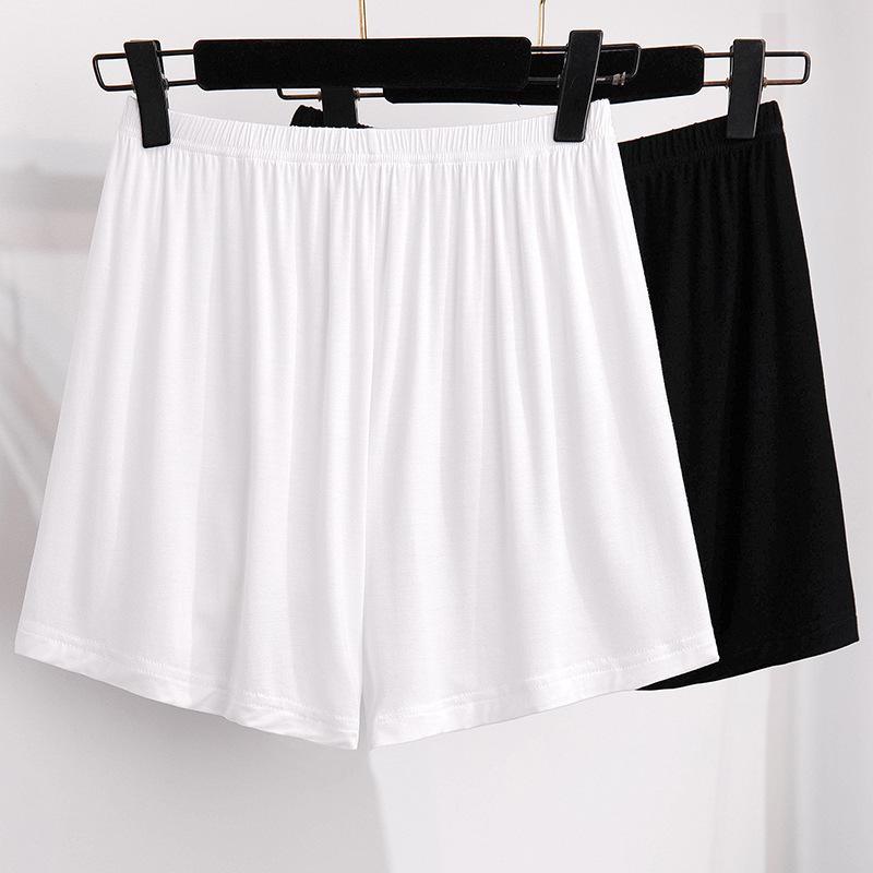 Women's Elastic Waist High Rise Shorts Loose Fit Safety Shorts Plus Size Anti Chafing Under Shorts