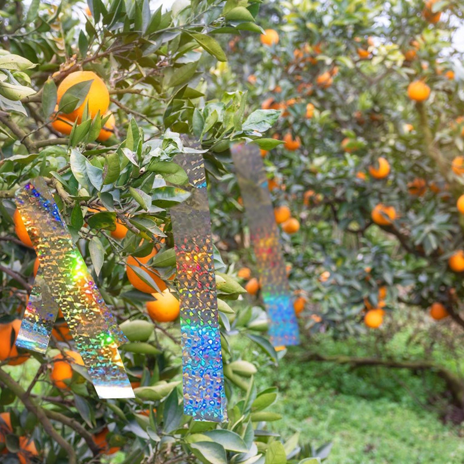 

Лента для отпугивания птиц 80 м x 4,8 см - двусторонняя светоотражающая лента для отпугивания птиц, держит птиц подальше на открытом воздухе One Size