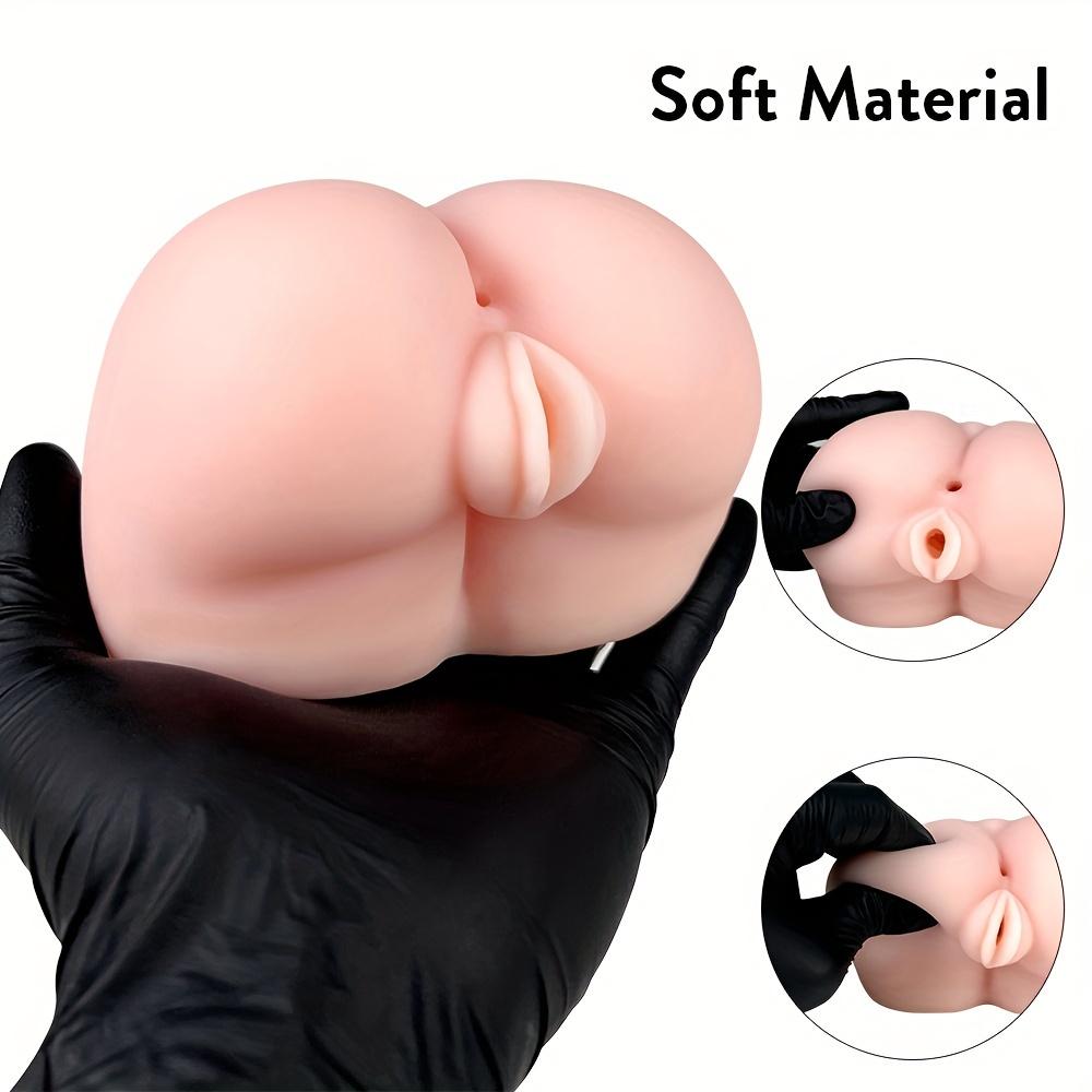 1pc Male Masturbator, Pocket Pussy Masturbators With Realistic Textured Tight Vaginal And Anus For Penis Stimulation Adult Pleasure Sex Toy For Men