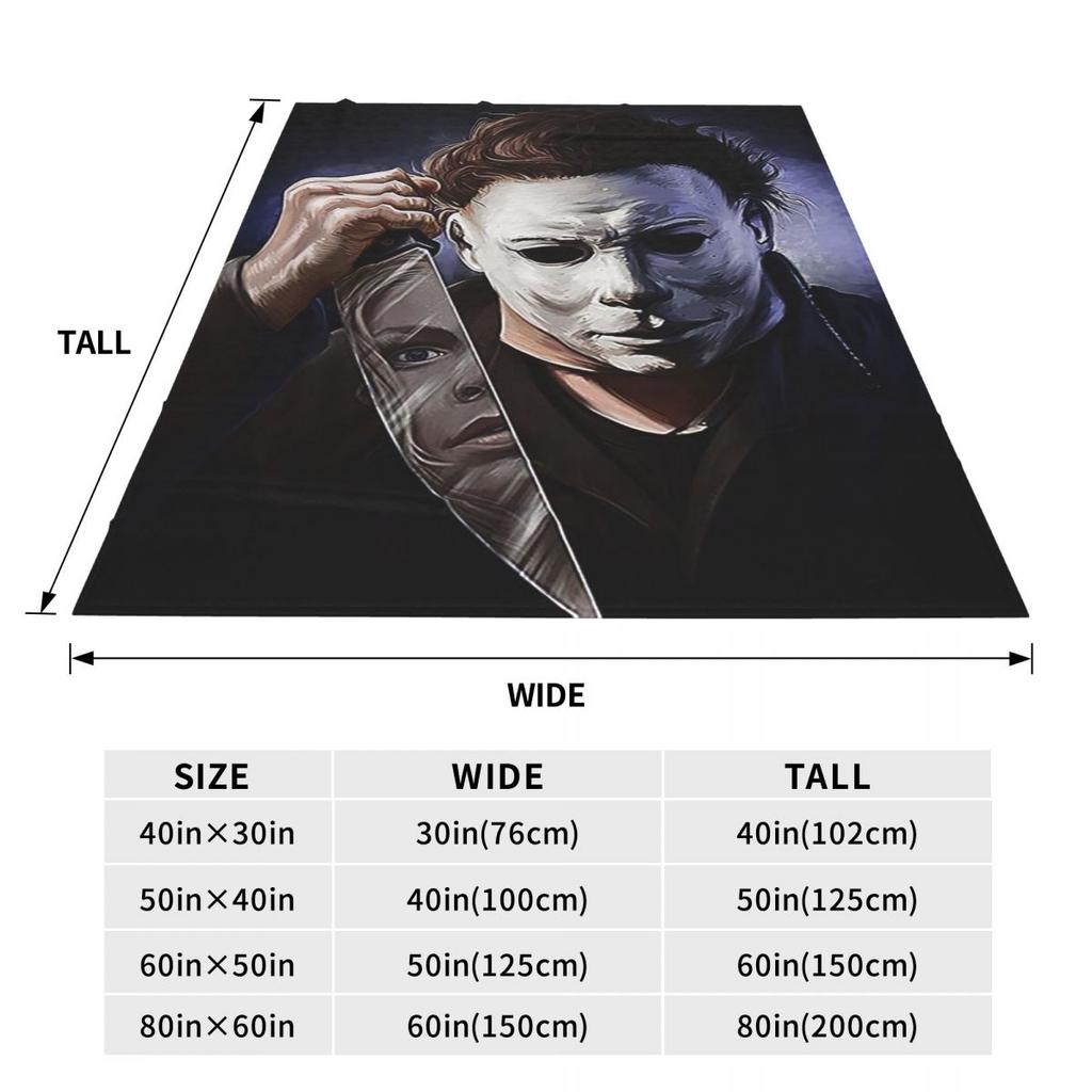Coperte Michael Myers Morbida Calda Coperta Plaid in Flanella per Letto Soggiorno Picnic Viaggio Divano di Casa