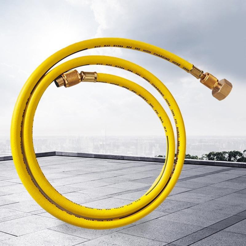 Universal HVAC Service Hose With 3 Color Option HVAC Charging Hose Tube Kit Hose Low Loss Fittings 1M Long