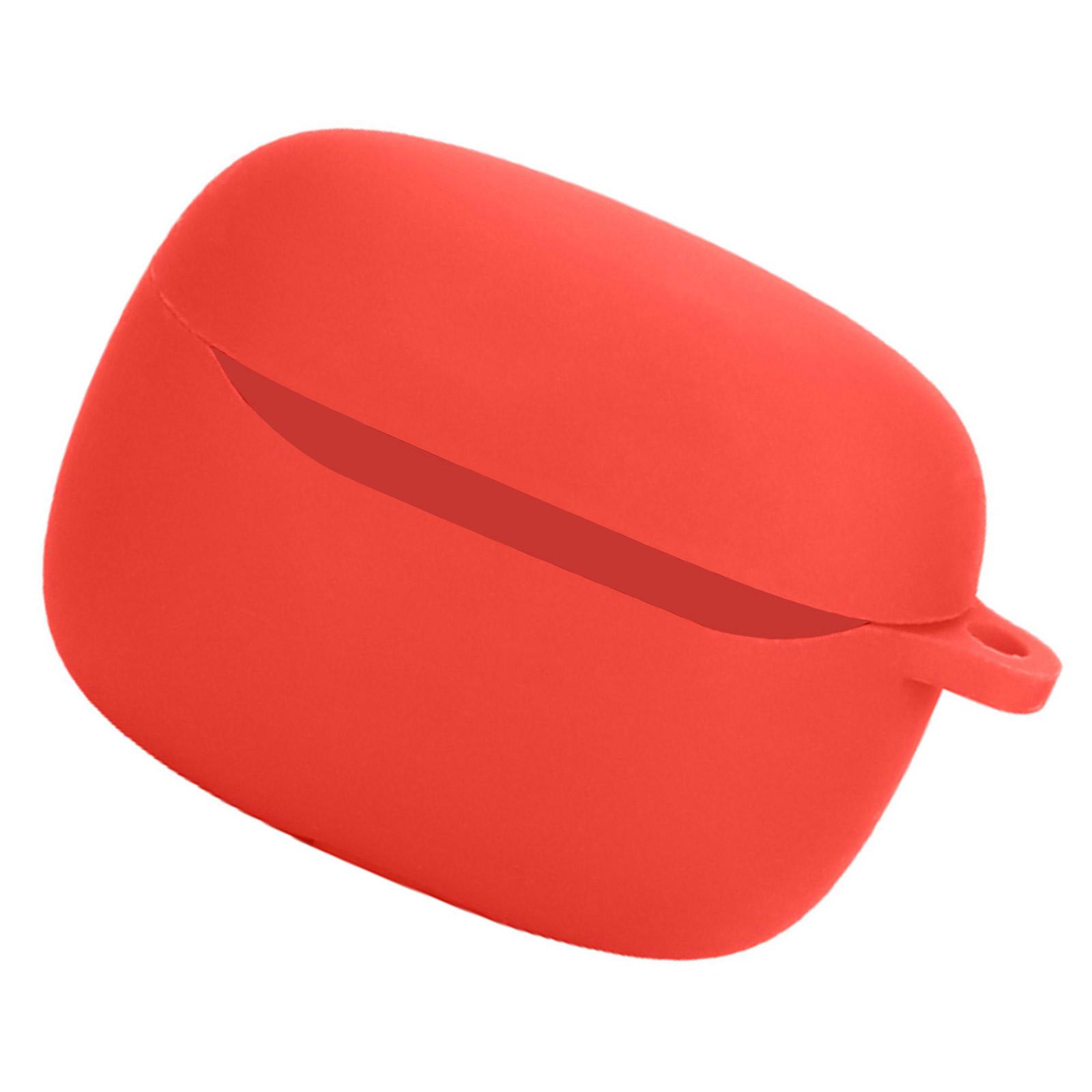 

Гибкий защитный чехол для наушников JBL Tune Beam 2, противоударный чехол, моющийся корпус, пылезащитный чехол, мягкая кожа красный