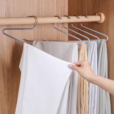 Household Goose-type Seamless Z-line Pants Rack Drying Pants Clothes Rack Hanging Pants Jacket Rack Pants Clip Wardrobe Storage Rack