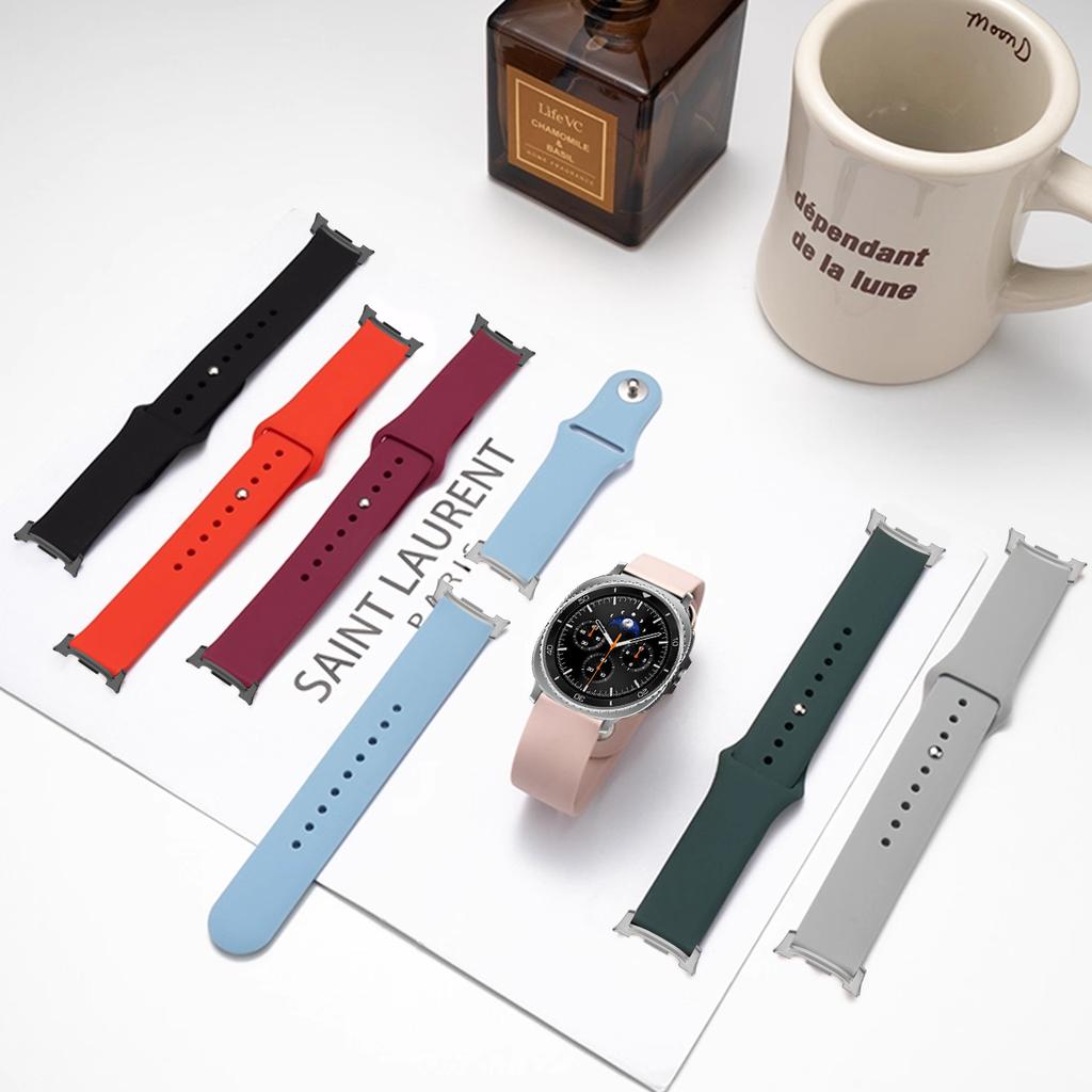 Měkký silikonový řemínek pro Samsung Watch 8 Galaxy Watch 8 Classic Náhradní řemínek pro hodinky Dámský pánský Bez mezery Galaxy Watch8 40 44 Correa