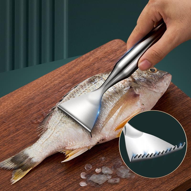 High-Quality Fish Scale Planer | Manual Scale Removal Tool with Thickened and Durable Edge, Suitable for Seafood Cooking