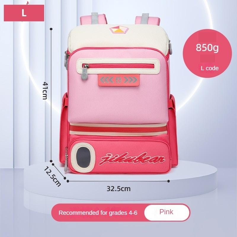 Lightweight Spine Protection Backpack for Primary School Kids Ergonomic Schoolbag