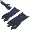 Pair of Neoprene Chemical Resistant Gloves Acetone Acid Alkali Resistance Cotton Fiber Flock Lining