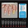 Frosted Fine Dog White Nail Art Tips - Ultra-thin Seamless False Nail Stickers
