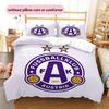 FK Austria Wien Vzorované povlečení Sada prošívaných dekorationů do domácnosti Dárek (1 * povlak na peřinu + 2 * povlak na polštář bez jádra)