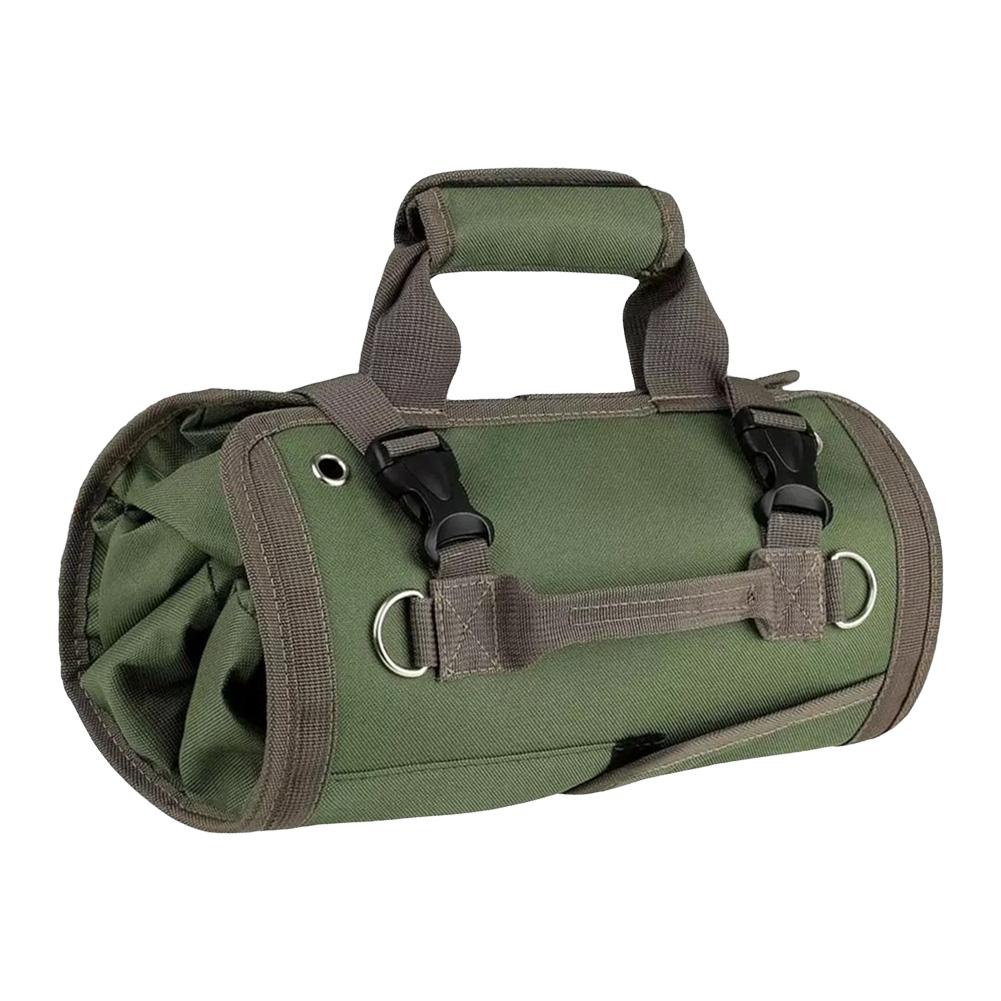 Multi-Pocket Tool Bag Portable Roll Up Tool Bags Oxford Cloth Hardware Tools Pouch Space-Saving Tool Organizer Carrier Bag
