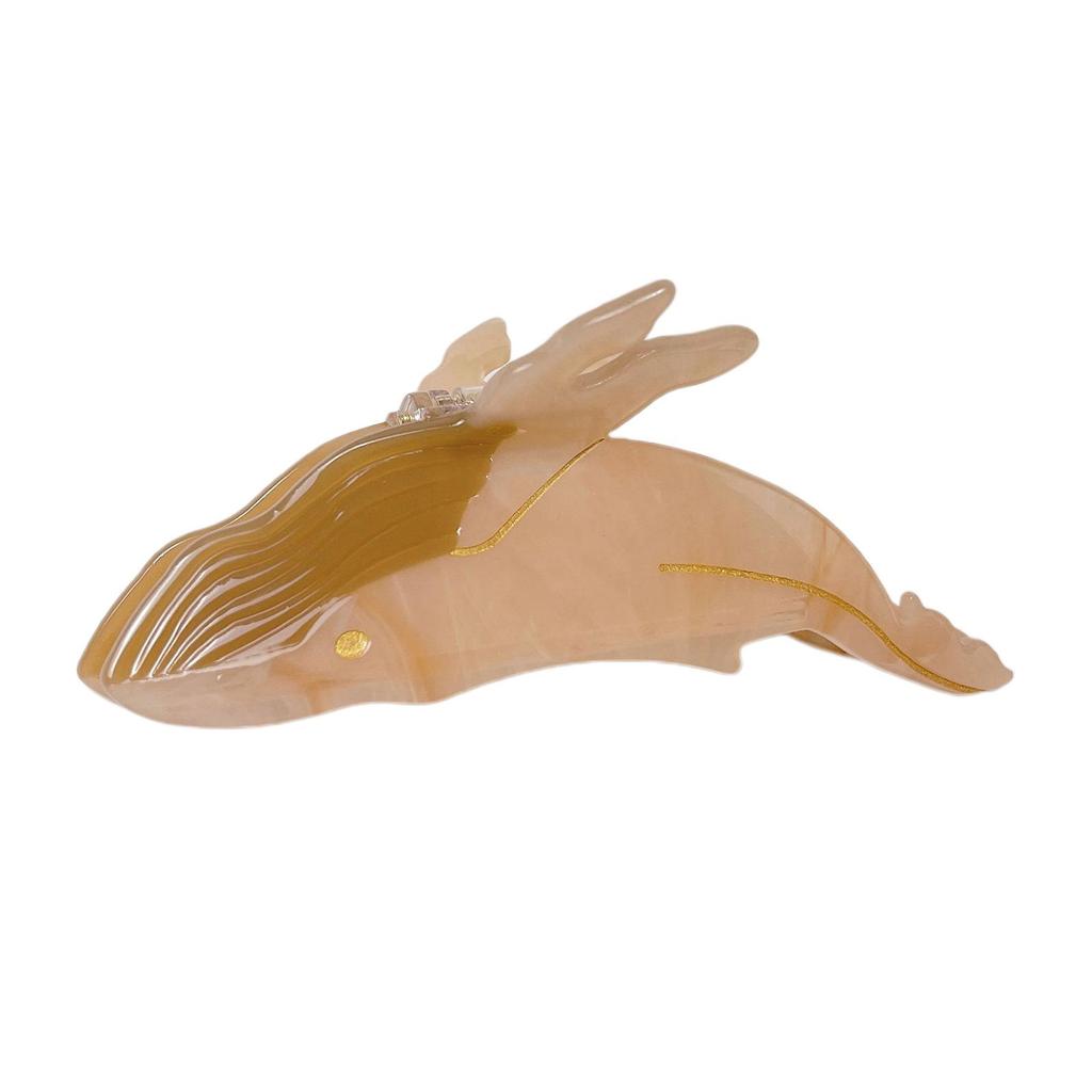 Shark Hair Claw Clips Jaw Clip for Women Girls Long Beige