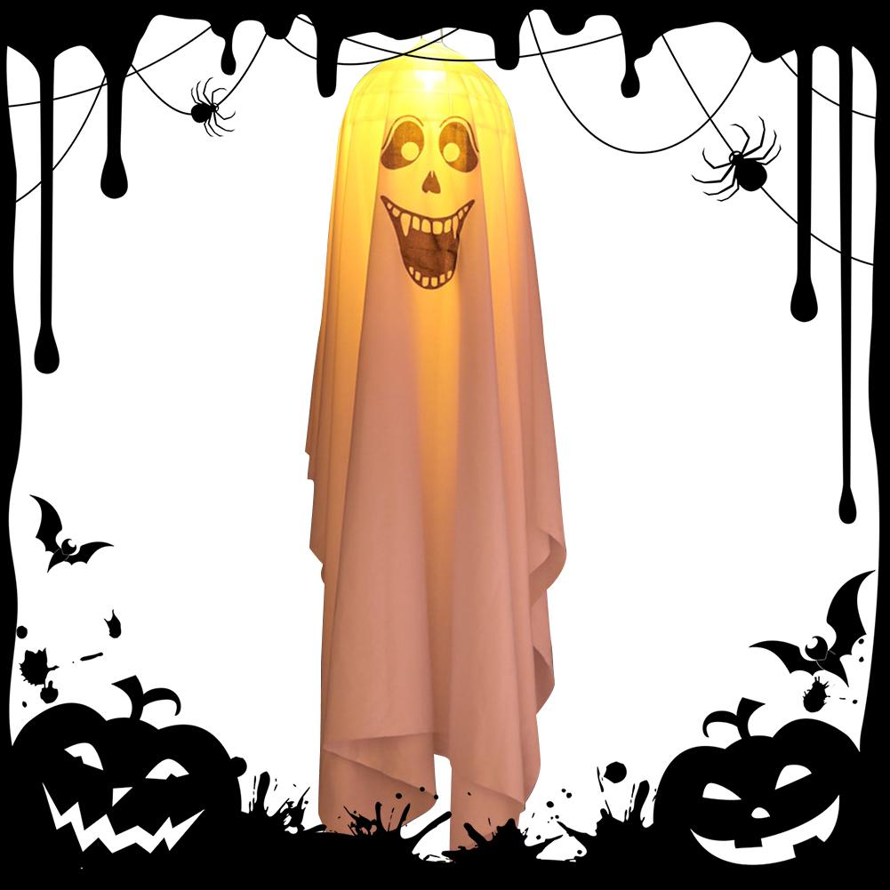 Halloween Decoration Electric Shaker Head Animatronics Pumpkin Light Up Eyes Creepy Sound for Front Garden Patio Lawn