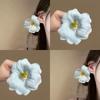 Metal foam flower hairpin, advanced sense, exquisite elegance, seaside vacation style, duckbill clip, design sense, niche hair accessories