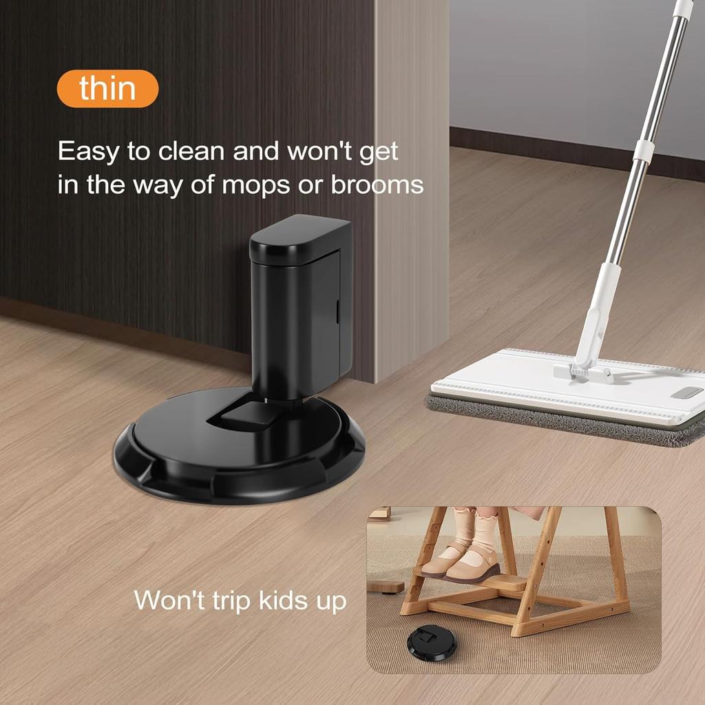 No Magnetic Mechanical Floor Door Stopper Holder, Windproof Double no - Hole Design, Suitable for Door Heights 5-20mm from Floor