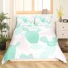 Tropical Botanical Bedding Set Bulbous Cactus Sketch Drawing Comforter Cover Cute Desert Plants Duvet Cover Flower Quilt Cover