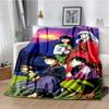 Cartoon Anime Inuyasha Throws Blanket for Sofa Bedding Couch Hiking Picnic Super Soft Cute kawaii Flannel Blanket birthday gift