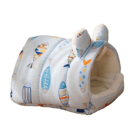 Ζεστό Σπιτάκι Χάμστερ Μικρό Ζωάκι Κατοικίδιο Κρεβάτι Ύπνου Κινούμενα Σχέδια Κουνέλι Καρότο Μοτίβο