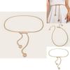 Pearl Buckle Metal Waist Chain For Women Fashion Body Accessory For Seasonal Outfits