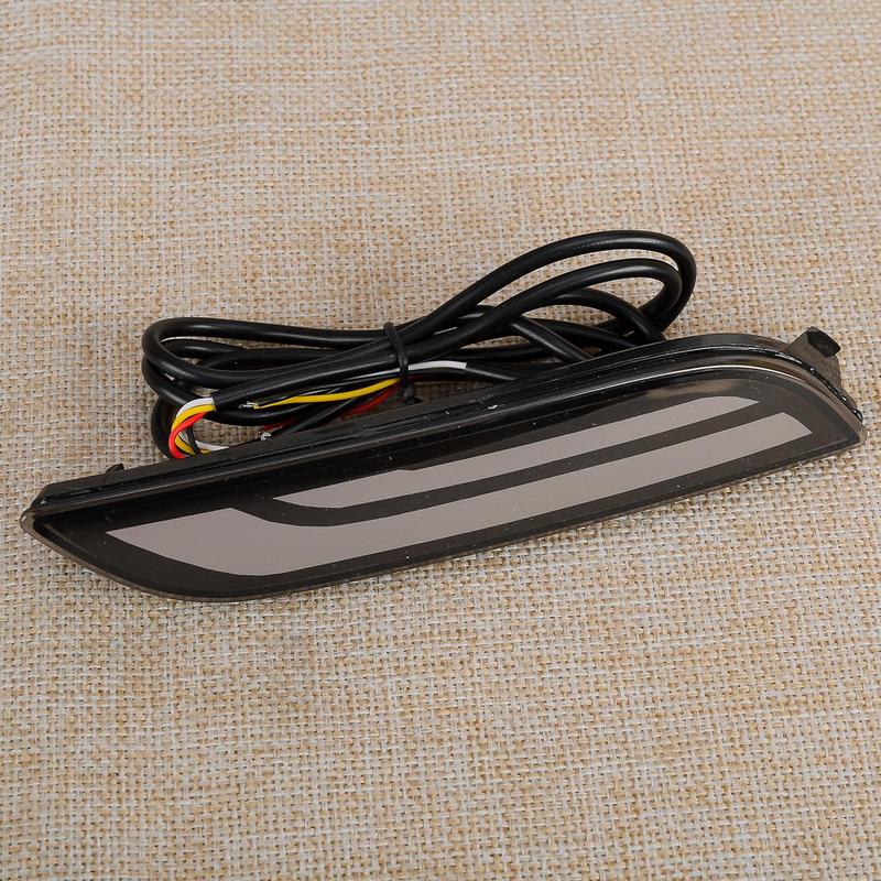1 Pair Smoked Lens Rear Bumper Reflector LED Tail Turn Signal Light Brake Lamp Fit for Toyota Camry 2018   - 12V