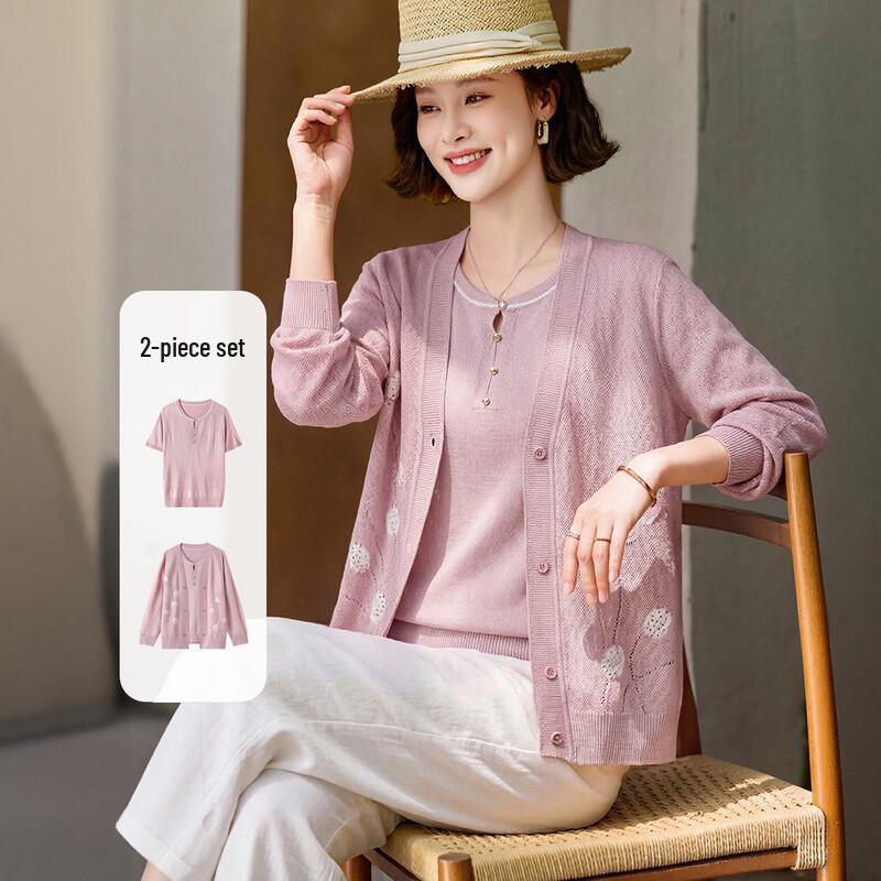 Women s Summer Two-Piece Knit Set XL