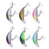 6pcs Fishing Lures Hard Bait Minnow Crank Bait with Double Hook Bass Crankbait Wobblers