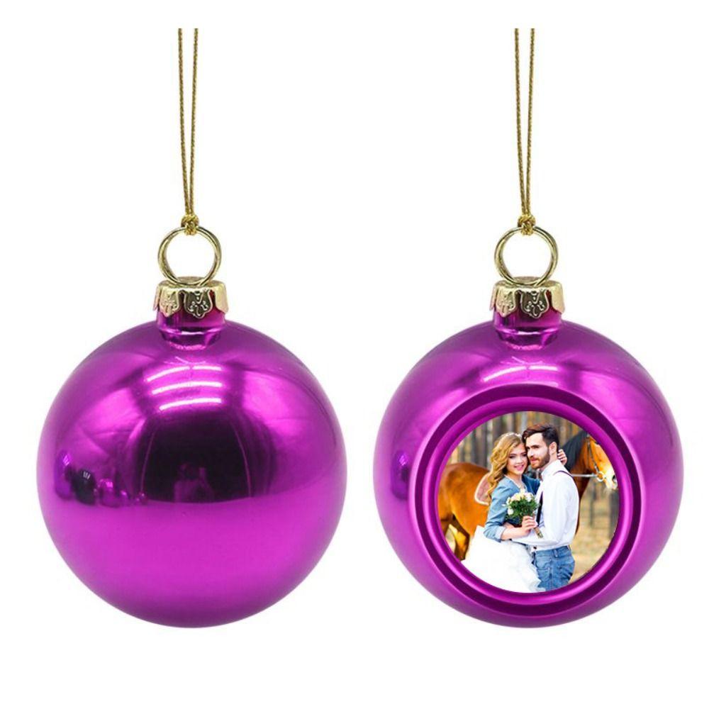 Blank Photo Christmas Ball Circular Christmas Tree Decoration  Christmas