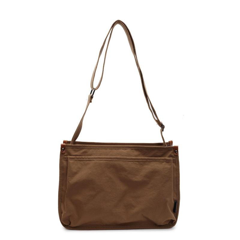 

2025 sports style leisure cloth bag multi-compartment practical versatile messenger bag female students class shoulder bag messenger bag хакі