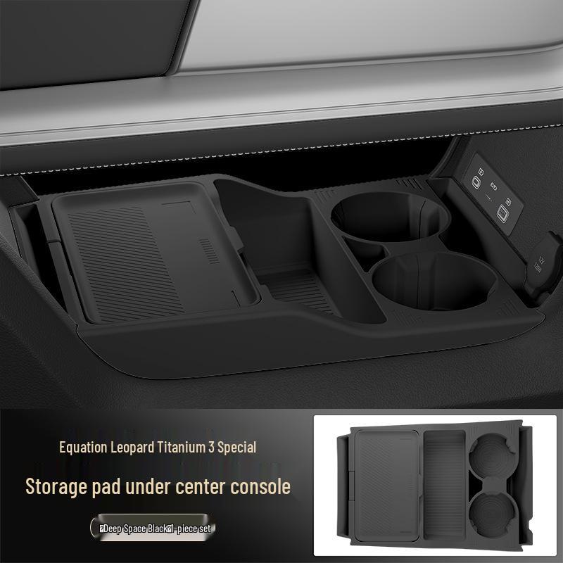 Силиконовый ящик для хранения для BYD Leopard Titanium 3 Pro, центральная консоль