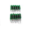 10pcs Green W2W T5 Car Dashboard Dash Bulbs trument Panel Light Halogen Lamp Universal 12V Accessories Car Interior Lights