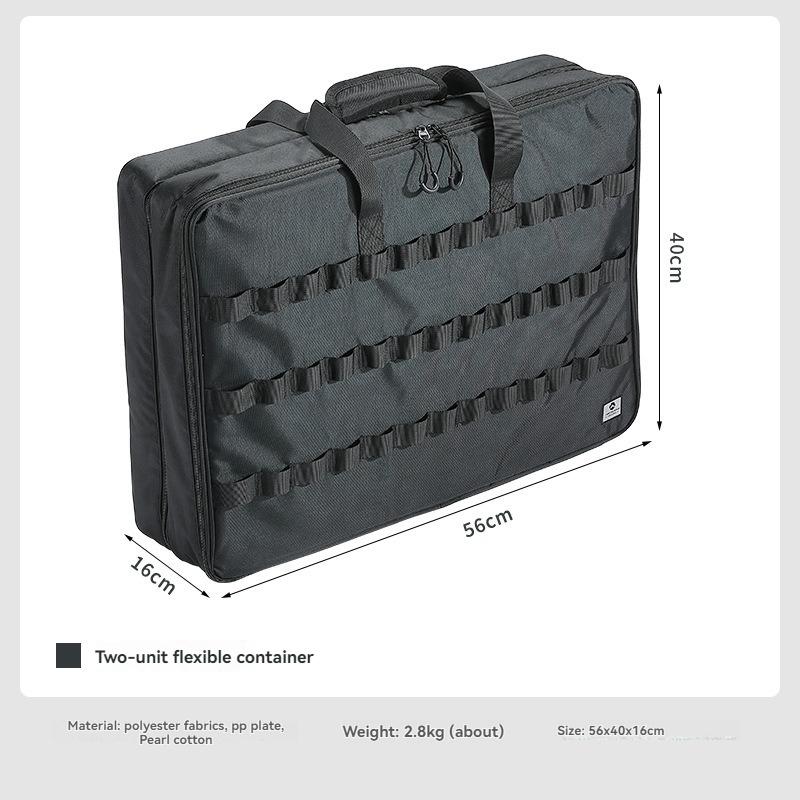 BK-55 Two-Unit Container Bag Camping Large Capacity IGT Equipment Storage Bag Double-Layer Sub-Packaging Multi-Function Bag