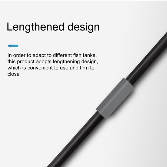 1 Set Fish Tank Brushes 120-Degree Adjustment Adjustable Length Strong Rod Body