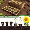 10Grids Cell Nursery Pots for Seedling Starter Tray Biodegradable Pulp Seedling Cup Garden Plant Seedling Germination Tool