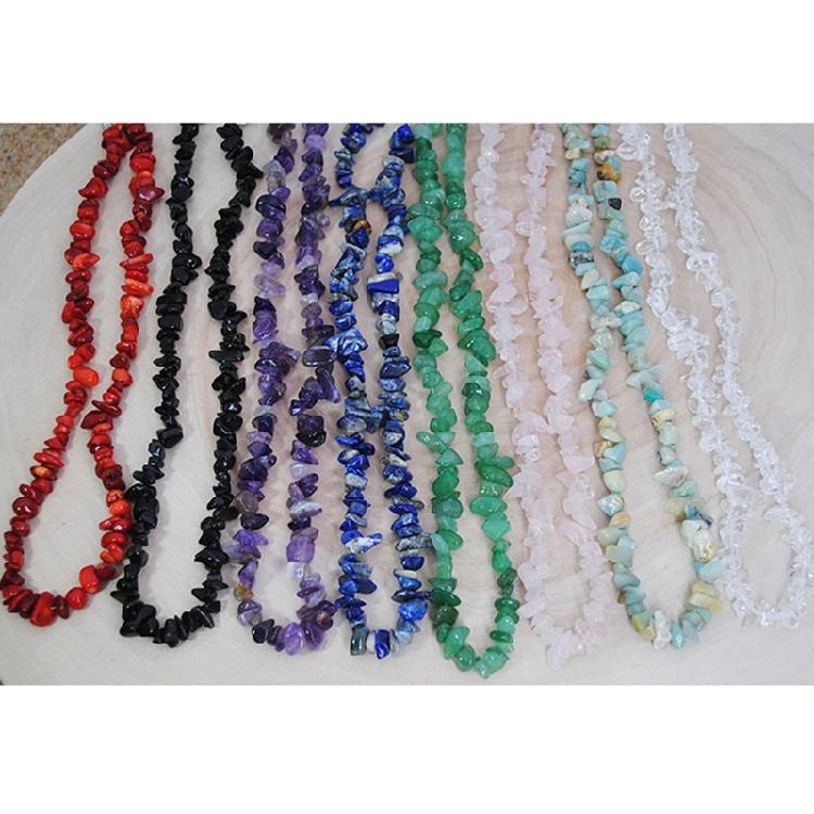 Natural Stones Necklace Gravel Necklaces Women Handmade Small Chokers Jewelry