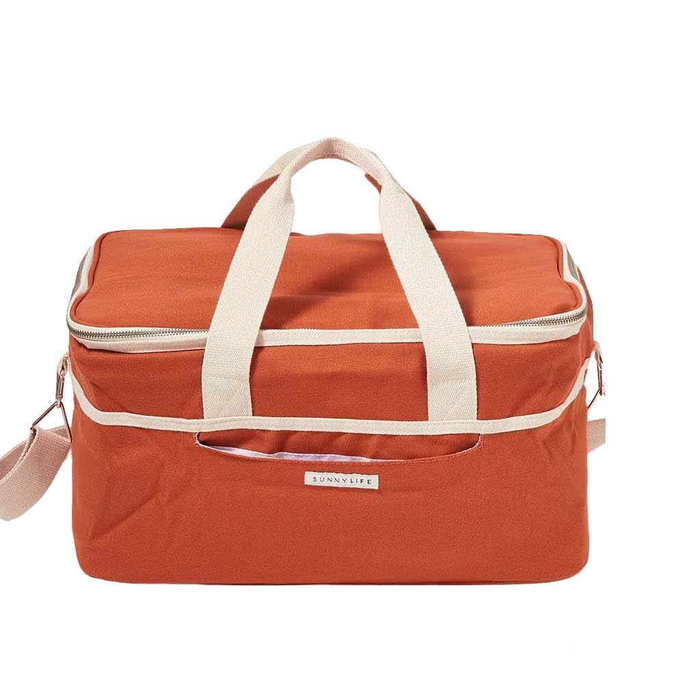 

SUNNYLIFE Canvas Cooler Bag, Terracotta, Insulated